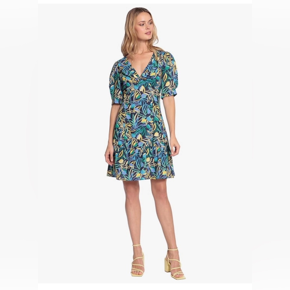 Donna Morgan Leaf Pattern Dress